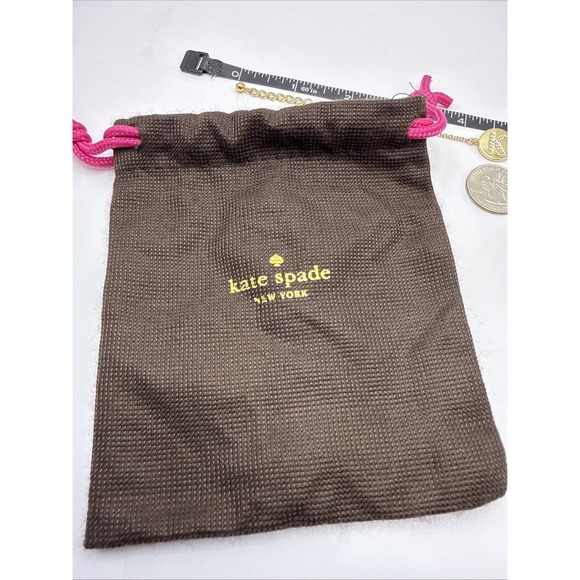 Kate Spade New York Letter Initial "K" Cubic Zirconia Adjustable  Goldtone - Picture 11 of 11